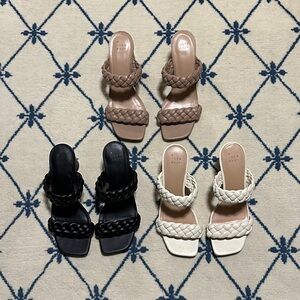 A New Day Braided Open Toe Heel Lot